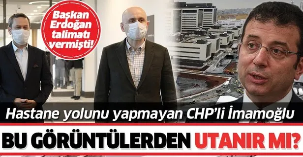 Hastane yolunu yapmayan CHP’li İBB Başkanı Ekrem İmamoğlu bu görüntülerden utanır mı?