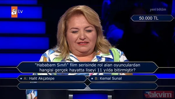 Kim Milyoner Olmak İster'de geceye damga vuran Hababam Sınıfı sorusu! - 4