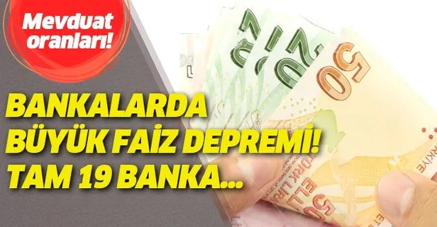 Mevduat faiz oranları çakıldı Vakıfbank Ziraat Bankası ve Halkbank...