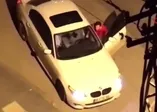 Ankara'da lüks otomobilde kadına şiddet güvenlik kameralarına yansıdı | Video