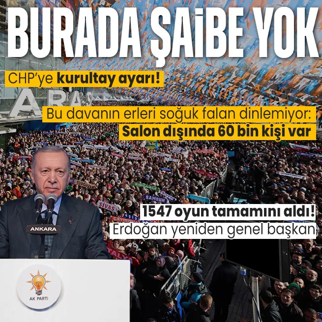 Başkan Erdoğan AK Parti 8. Olağan Büyük Kongresinde yeniden genel başkanlığa seçildi