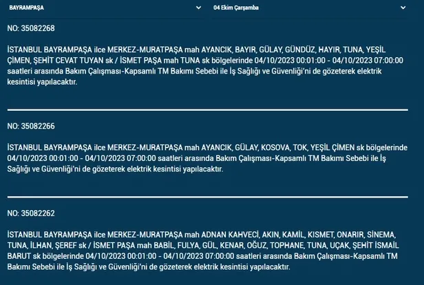 O ilçelerde yaşayanlara uyarı! Hemen önlem alın! Arnavutköy Bağcılar Bakırköy Başakşehir Beşiktaş Esenyurt Beylikdüzü'nde 17.00'ye kadar sürecek-3