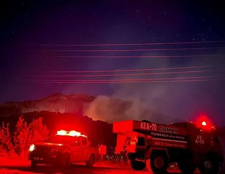 Munzur Vadisi Milli Parkı’nda orman yangını