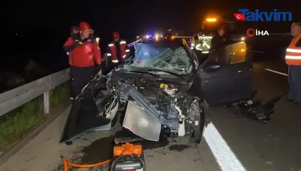 Katarlı 3 askeri öğrenci Kuzey Marmara Otoyolu'nda kaza yaptı: 1 ölü, 3 yaralı