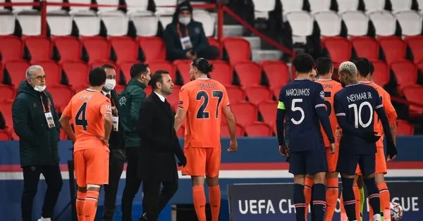 psg basaksehir maci iptal mi oldu hakem webo ya ne dedi irkcilik skandali pierre webo kimdir takvim