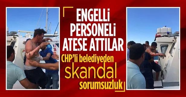 CHP’li Datça Belediyesi’nden skandal sorumsuzluk örneği! Engelli personeli alevlerin ortasına attılar