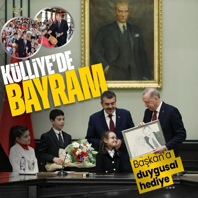 Başkan Erdoğan’dan 23 Nisan mesajı... Külliye’de çocukları ağırladı
