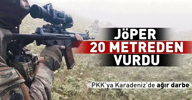 PKK’ya Karadeniz’de ağır darbe! JÖPER 20 metreden vurdu