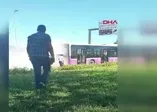İstanbul'da yolcu otobüsünde yangın paniği