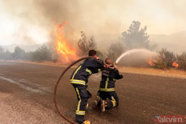 Yeni evli itfaiye eri Ahmet Davşan yangın haberini alınca balayını iptal edip Antalya Manavgat'a geldi - 15