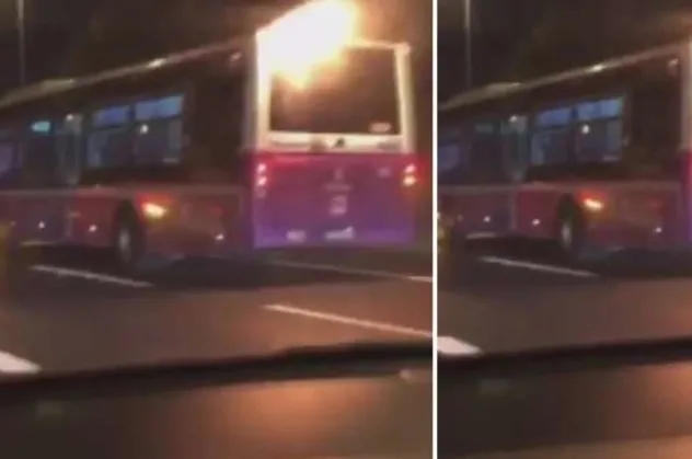 İstanbul'da trafikte şoke eden görüntü! Yanan araçla kilometrelerce ilerledi