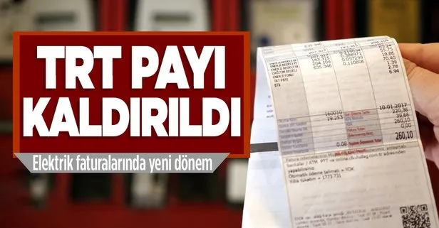 Resmi Gazete’de yayımlandı! Elektrik faturalarındaki TRT payı kaldırıldı
