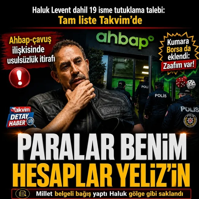 Haluk Levent ifadesinde resmen itiraf etti: Usulsüzlük yaptım! Ahbap soruşturmasında Haluk Levent’e tutuklama talebi