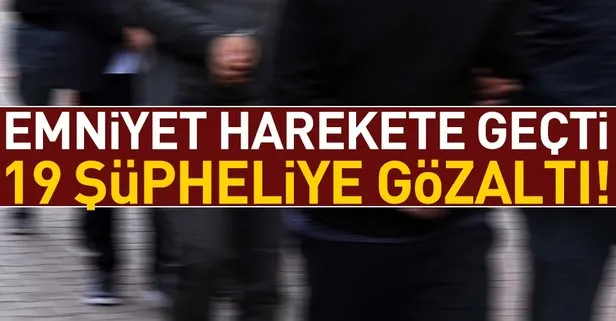 Son dakika: ByLockçu 19 şüpheliye gözaltı