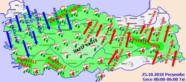 Son dakika: Meteoroloji'den art arda uyarılar! Bugün İstanbul'da hava nasıl? 24 Ekim 2018 hava durumu-15