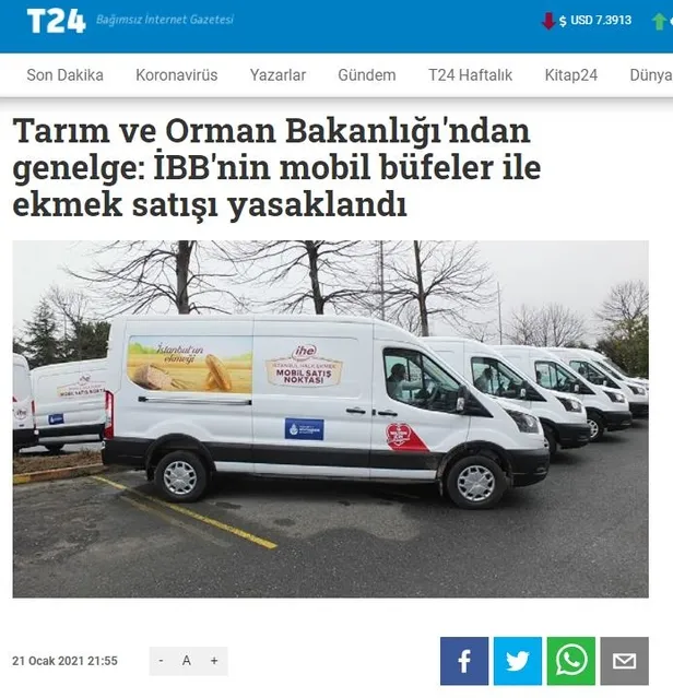 "Mobil araçlarda ve İBB'nin büfelerinde ekmek satışı yasaklandı" yalanına Bakanlıktan yanıt gecikmedi-5