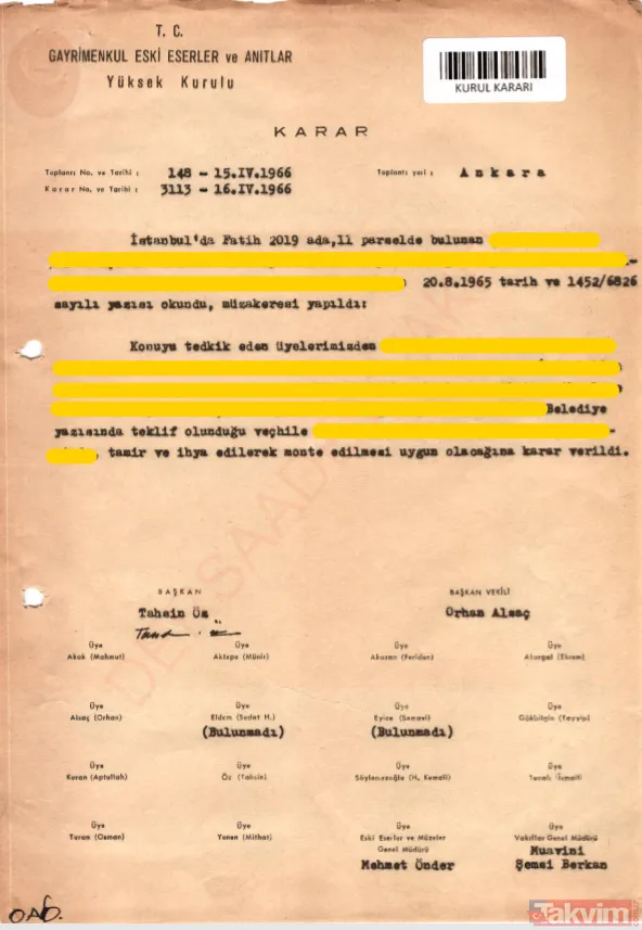 "SEMAVİ EYİCE BABAMIN MÜCADELESİNİ RAPORA NOT OLARAK YAZDI" Ahmet Hamdi Çamlı, 50 yıl önce çeşme için yer bakıldığını belirterek, "Fatih Camii'nin caddedeki...