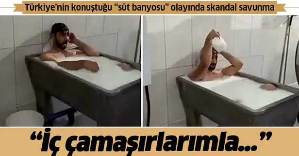 Türkiye’nin konuştuğu süt banyosu olayında skandal savunma: İç çamaşırlarımla girdim
