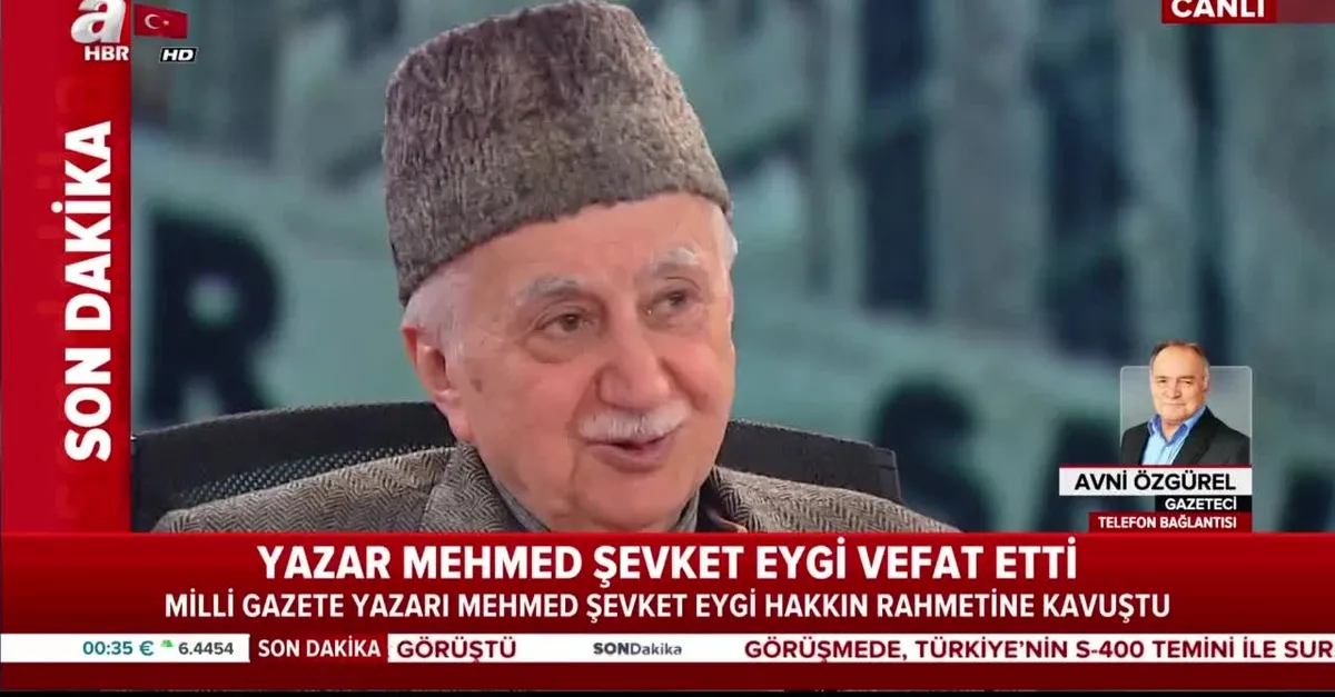 Yazar Mehmet Şevket Eygi hayatını kaybetti
