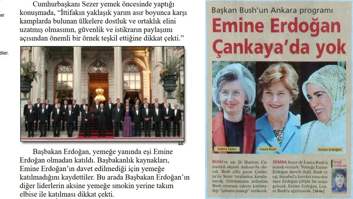 22 yıl önceki NATO zirvesinde Sezer’in davet rezaleti: Emine Erdoğan’ı dışladı-5