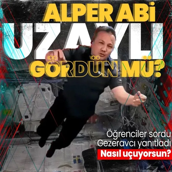 Türkiyenin ilk astronotu Alper Gezeravcı Diyarbakırlı öğrencilerin sorularını yanıtladı: Nasıl uçuyorsun? Hiç uzaylı gördün mü?