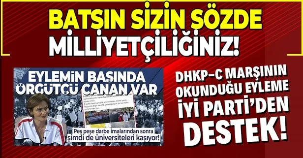 Boğaziçi Üniversitesi’ndeki DHKP-C marşı okunan skandal eyleme İYİ Parti’den destek!