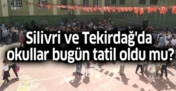 27 Eylül Cuma Silivri ve Tekirdağ'da okullar bugün tatil oldu mu? Silivri Tekirdağ valiliği deprem açıklaması
