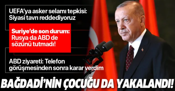 Son dakika: Başkan Erdoğan Macaristan ziyareti öncesi açıkladı: Bağdadi'nin çocuğu yakalandı