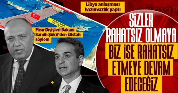 Türkiye-Libya anlaşması Yunanistan ve Mısır’da hazımsızlık yapmıştı! Mısır Dışişleri Bakanı Şukri’den küstah söylemler