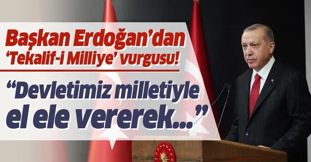 Başkan Erdoğan’dan Tekalif-i Milliye Emirleri vurgusu! Devletimiz milletiyle el ele vermiştir...