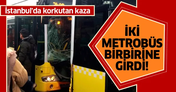 Fikirtepe'de metrobüs kazası! Çok sayıda ambulans sevk edildi!