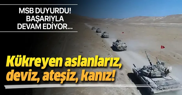 MSB duyurdu! TurAz Kartalı Tatbikatı başarıyla devam ediyor