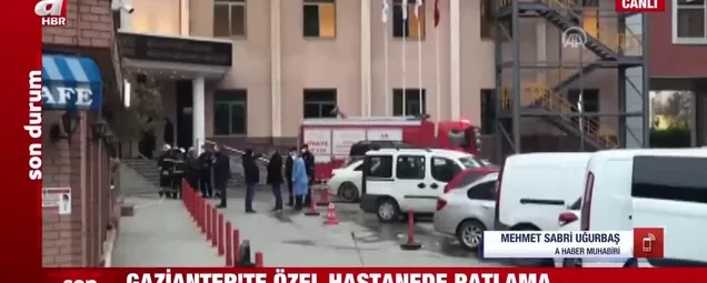 Gaziantepte özel bir hastanede oksijen tüpü patladı! Ölü ve yaralılar var