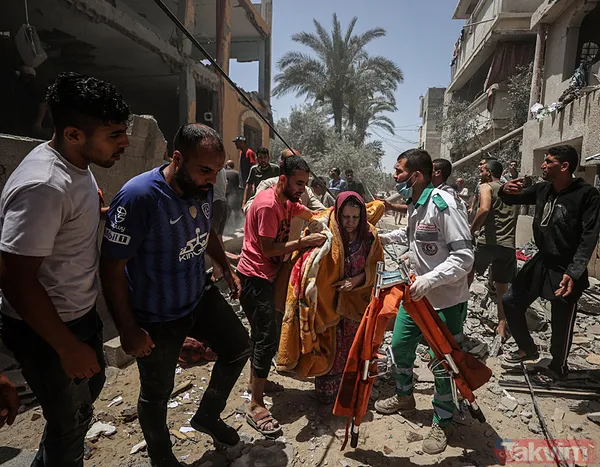 İsrail bir aileyi daha yok etti! Ateşkes kararına rağmen katliam: Deyr el Balah’ta enkazdan cesetler çıkarıldı - 6