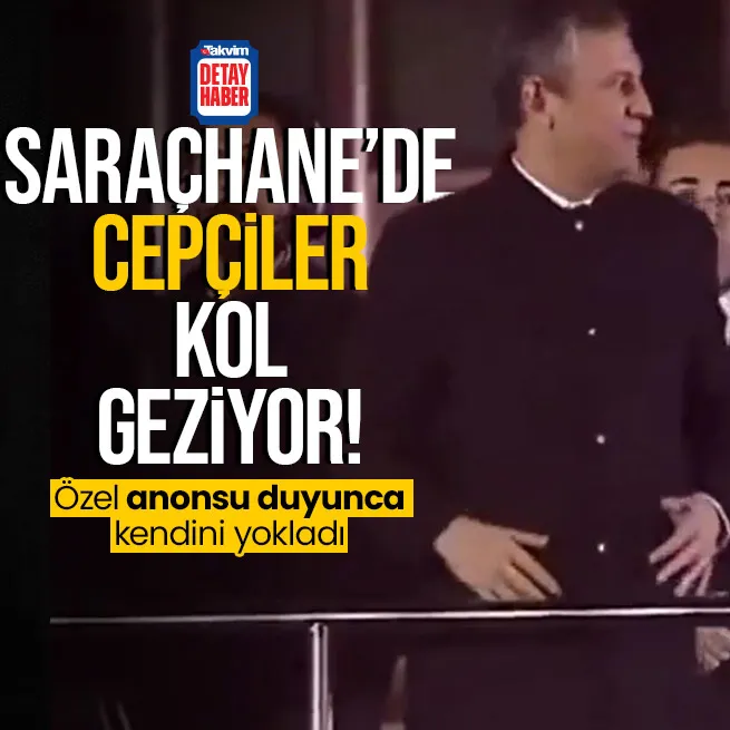 Saraçhane’de kayıp telefon anonsu: Özgür Özel ceplerini yokladı
