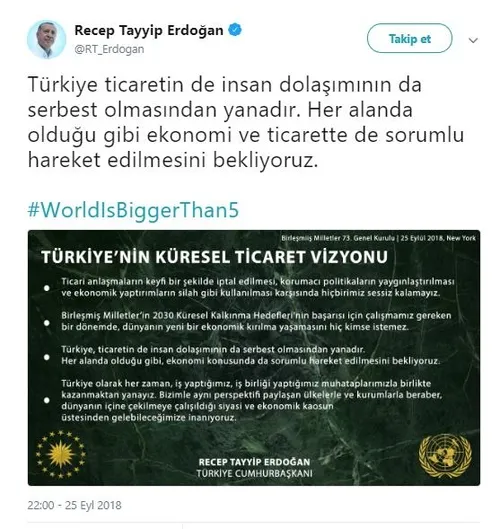 Başkan Erdoğan'dan Twitter'dan çağrıda bulundu-5