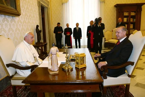 Cumhurbaşkanı Erdoğan Vatikan'da-4
