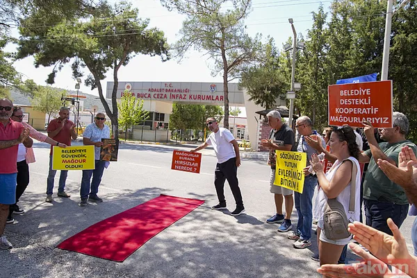 İzmir’de "CHP" mağdurlarından cezaevi önünde eylem! Tunç Soyer'den Özgür Özel'e Şenol Aslanoğlu’ndan Cemil Tugay'a… - 5