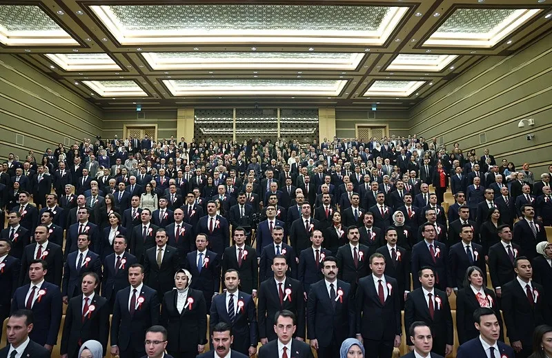 Başkan Erdoğan, Cumhurbaşkanlığı Külliyesi'nde, 110. Dönem Kaymakamlar Kurası Töreni'ne katılarak bir konuşma yaptı.