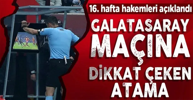 Son dakika: Süper Lig’de 16. hafta hakemleri belli oldu! Dikkat çeken Ümit Öztürk detayı