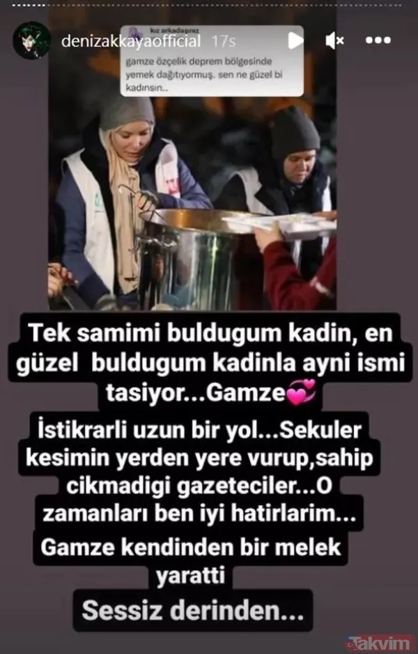 Deniz Akkaya Paylaşımında "İstikrarlı Uzun Bir Yol. Seküler Kesimin Yerden Yere Vurup Sahip Çıkmadığı Gazeteciler... O Zamanları Ben İyi Hatırlarım. Gamze...