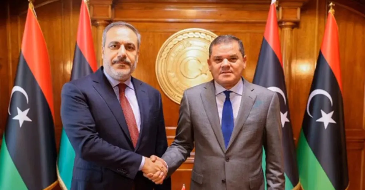 Türkiye'den Libya çıkarması! MİT Başkanı Hakan Fidan Trablus'ta Libya Başbakanı Dibeybe ile bir araya geldi