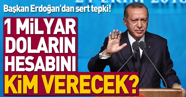 Başkan Erdoğan: 1 milyar doların hesabını kim verecek?