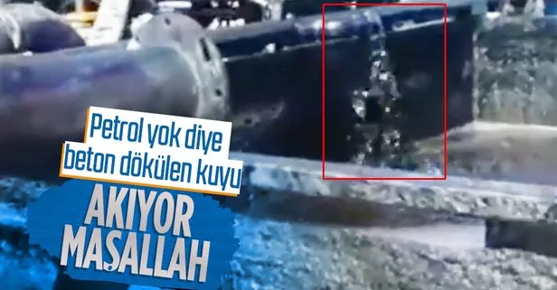 Diyarbakır’da petrol yok denilip üzerine beton dökülen kuyudan petrol fışkırıyor!