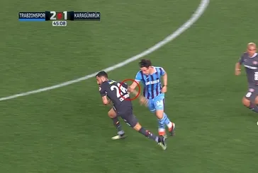 Trabzonspor 10 kişi kaldı! İşte o pozisyon...