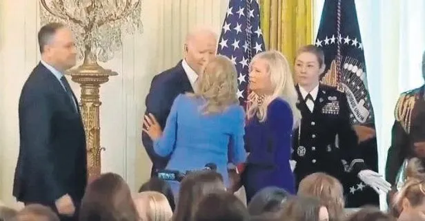 ABD Başkanı Joe Biden resepsiyonda eşini karıştırdı!