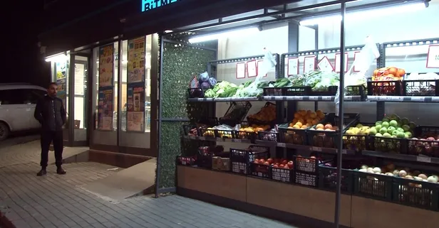 Markete giren maskeli hırsızlar kasiyeri rehin aldı