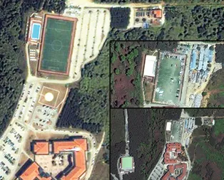 Koçun ağaç seviciliği yalanı ortaya çıktı! Rant uğruna tek yeşil kalan futbol sahasını da şantiyeye çevirmiş!