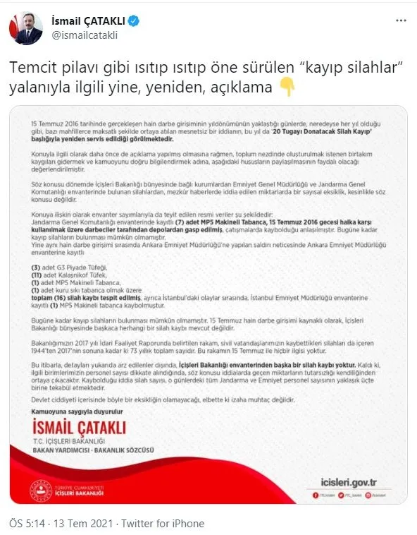 icislerinden-sozcu-gazetesi-ve-ugur-dundarin-20-tugayi-donatacak-silah-kayip-haberine-yalanlama-1626187768089.jpg İçişleri'nden Sözcü Gazetesi ve Uğur Dündar'ın '20 tugayı donatacak silah kayıp' haberine yalanlama!-3