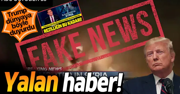 Trump'tan ABC'ye "yalan haber" tepkisi